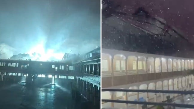 Vendaval em Aimorés (Foto/reprodução: TV Vitória)